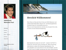 Tablet Screenshot of hebamme-manu.de